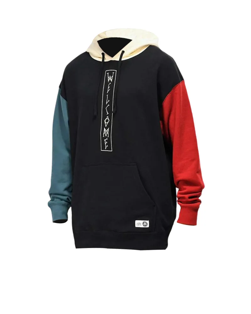 Welcome Black, Blue & Red Hoodie