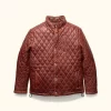 Whiskey Brown New Highlands Quilted Leather Jacket