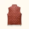 Whiskey Brown New Teton Leather Light Down Vest