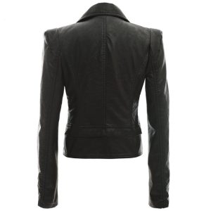 Alternative view of Womens Asymmetrical Moto Black Jacket