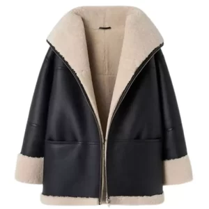 Women B3 RAF Aviator Sheepskin Leather Jacket