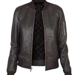 Alternative view of Women's Ava Ma-1 Leather Jacket