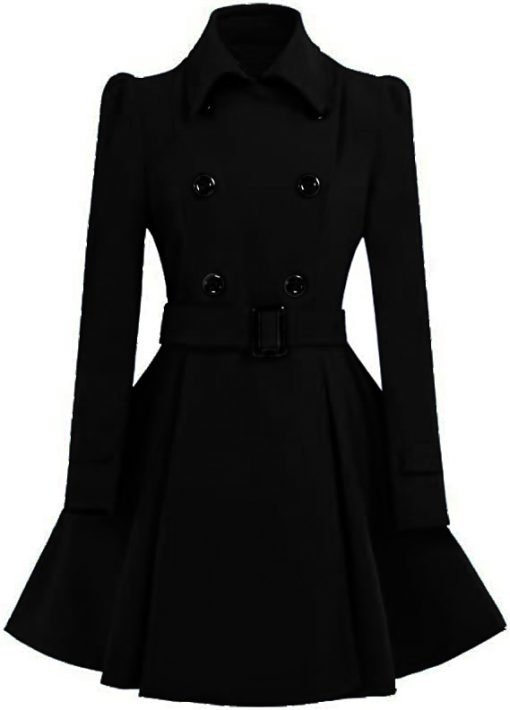 Womens Swing Pea Coat - Image 2