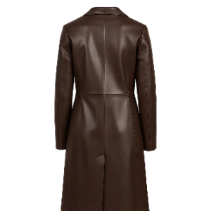 Alternative view of Womens Brown Real Leather Coat