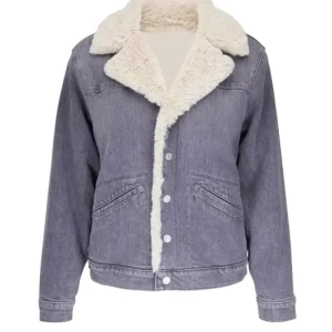 Womens Denim Fur Jacket