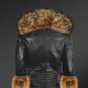 Alternative view of Women's Fur Leather Jacket