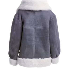 Alternative view of Women Grey Suede Leather Jacket