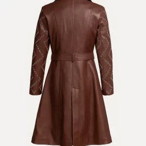 Alternative view of Women's Missoni Maroon Leather Trench Coat