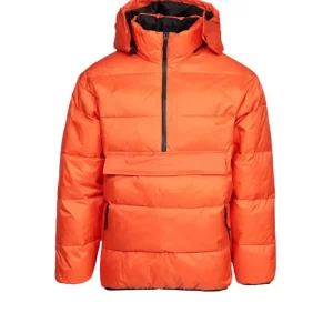 Women's Orange Puffer Down Jacket