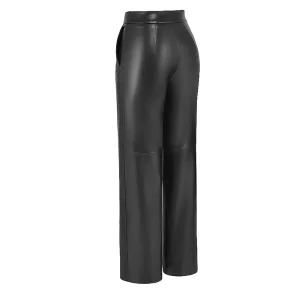 Alternative view of Women Premium Black Leather Trousers