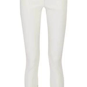 Women's Real Lambskin White Leather Pants
