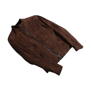 Alternative view of Rumella Mocha Suede Biker Jacket