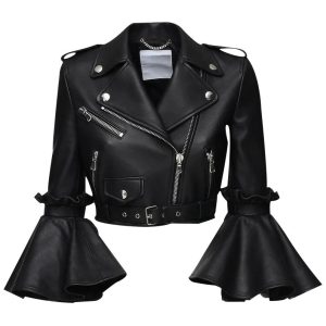 Alternative view of Womens Stylish Cropped Lambskin Jacket