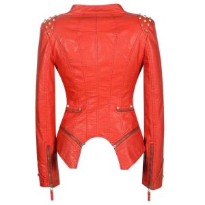 Alternative view of Women Patchwork Motorcycle Jacket