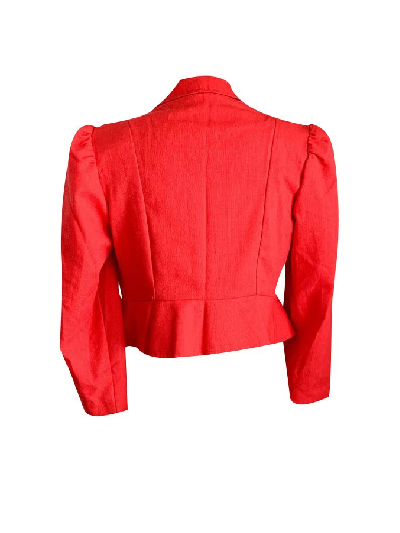 Womens Vintage Red Blazer - Image 2