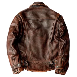Alternative view of Adventure Bound Brown Leather Jacket