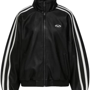 Women Vetements Gym Leather Jacket