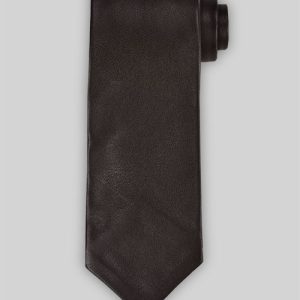 Alternative view of Dark Brown Leather Tie