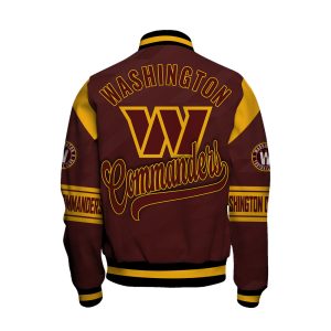 Alternative view of Washington Commanders American Football League Varsity Jacket
