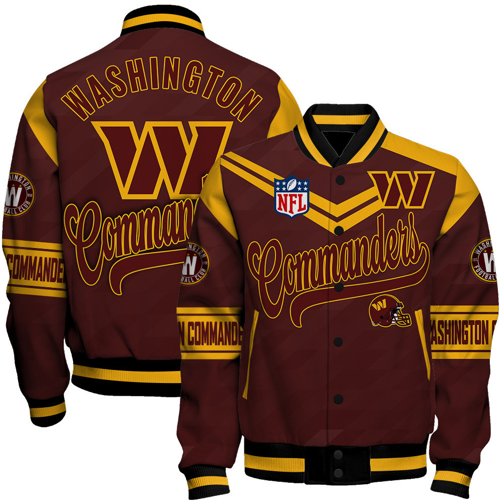 Washington Commanders American Football League Varsity Jacket - Image 3