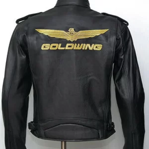 Alternative view of Goldwing Biker Black Leather Jacket