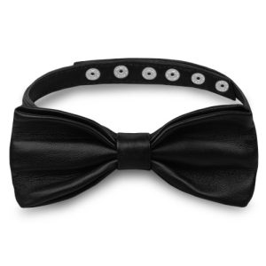 Alternative view of Men Classic PU Pattern Leather Bow