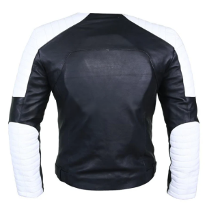 Alternative view of Men's Black Brando Belted Biker Leather Jacket